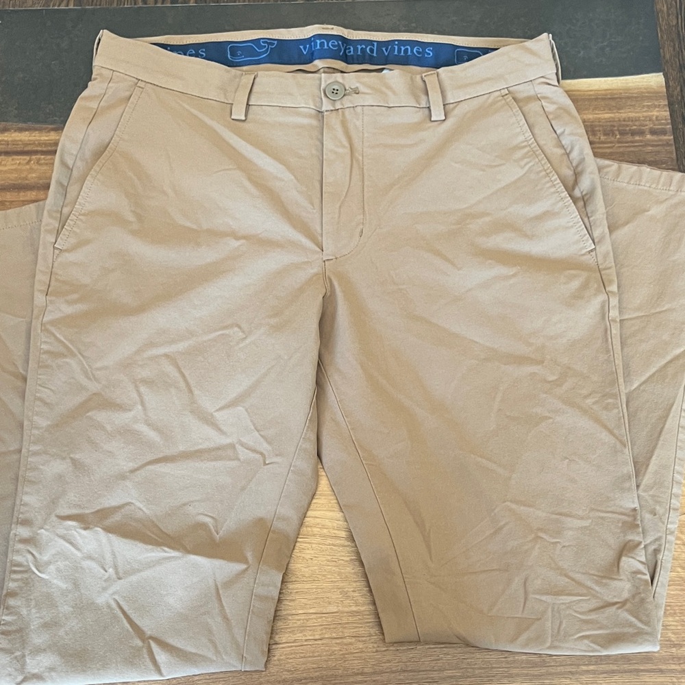 Vineyard Vines Men's Khaki Performance Pants